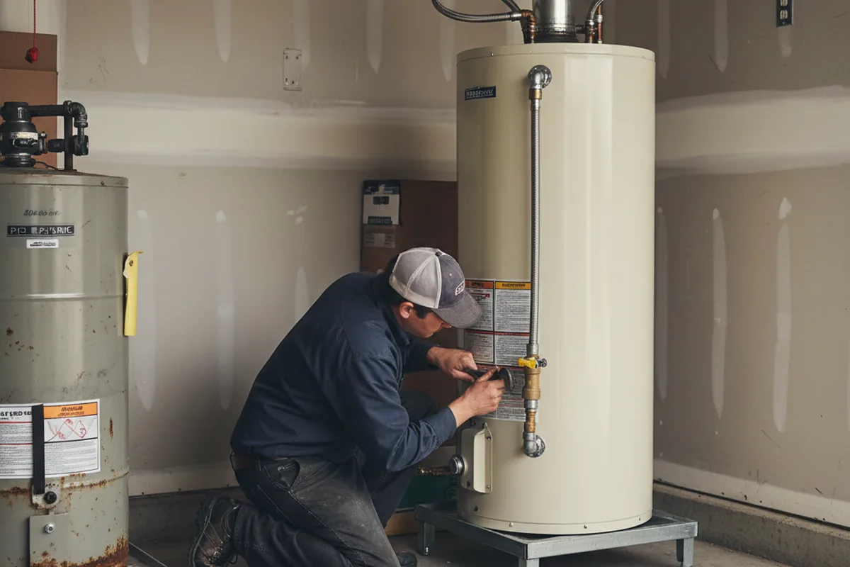 Water heater and shutoff valve replacement in Red Rock